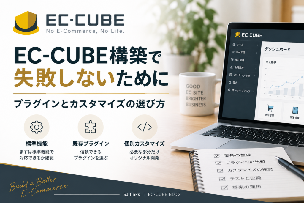 EC-CUBE構築で失敗しないために｜プラグインとカスタマイズの選び方